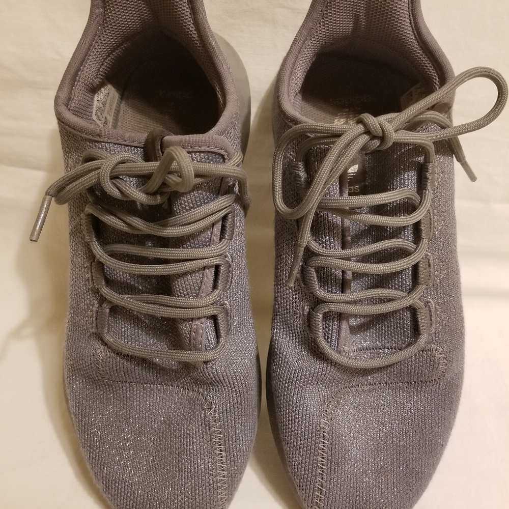 Mens Adidas Tubular Sneakers Silver Gray Size 7